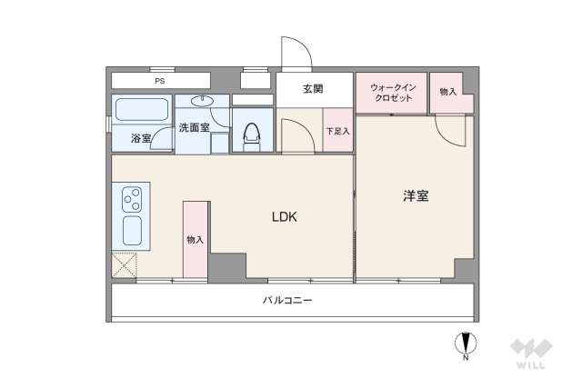 カーサ新宿:間取り図面