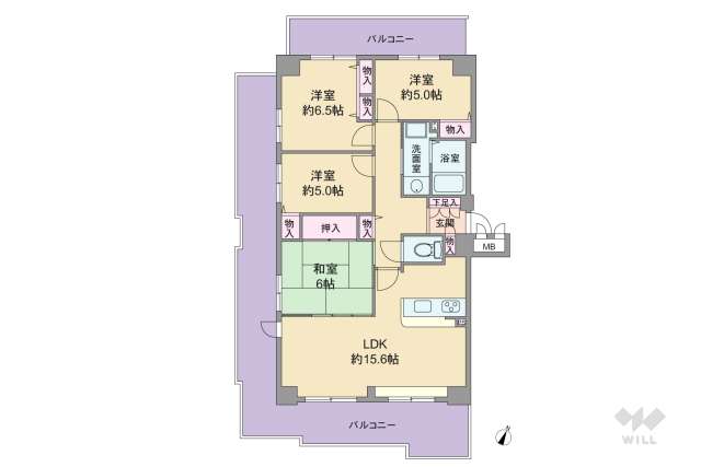 ラ・ビスタ宝塚エスティオ1番館:間取り図面