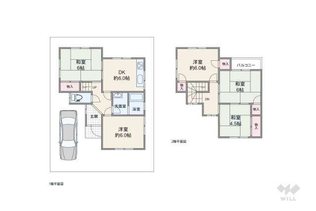 西宮市名塩3丁目 一戸建て:間取り図面