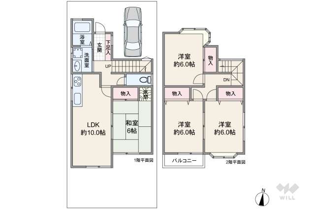 名古屋市南区天白町3丁目 一戸建て:間取り図面