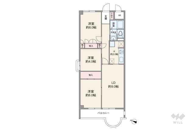 イトーピア武庫之荘:間取り図面