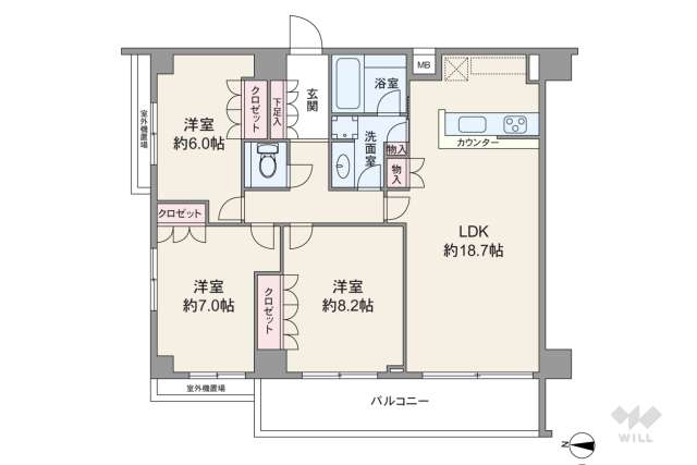サンクタスガーデン砧:間取り図面