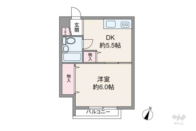巣鴨コーポラス（南大塚1丁目）:間取り図面