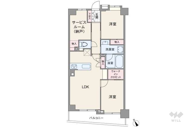 マイキャッスル東長崎:間取り図面