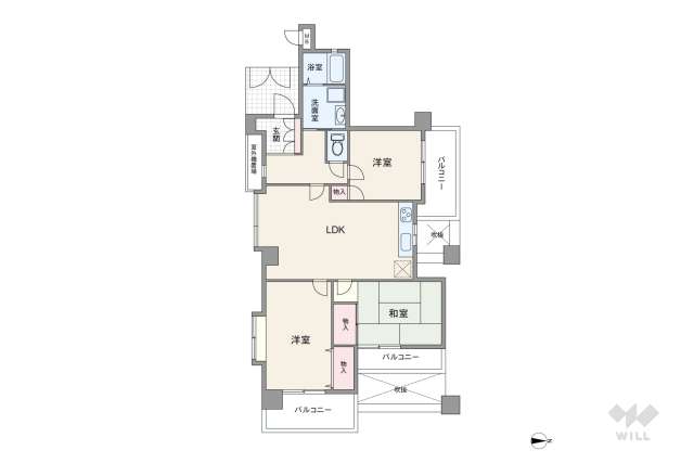 ライオンズマンション雲雀丘花屋敷:間取り図面