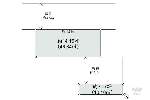 尼崎市久々知3丁目 土地:間取り図面