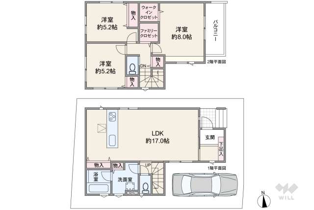 尼崎市南武庫之荘10丁目 一戸建て:間取り図面