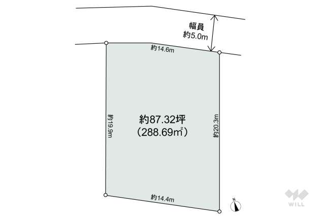 宝塚市桜ガ丘 土地:間取り図面