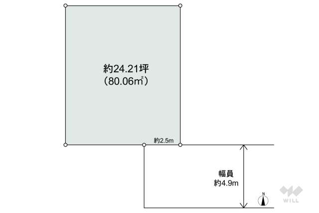 宝塚市川面3丁目 土地:間取り図面
