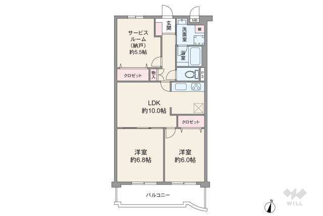 エンゼルハイム宝塚第5:間取り図面