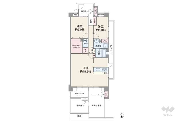ネオステージ立花北:間取り図面