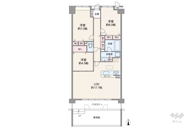 エスリード西宮北口:間取り図面