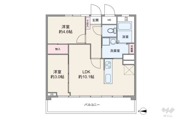 緑が丘マンション:間取り図面