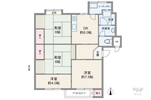 宝松苑住宅:間取り図面