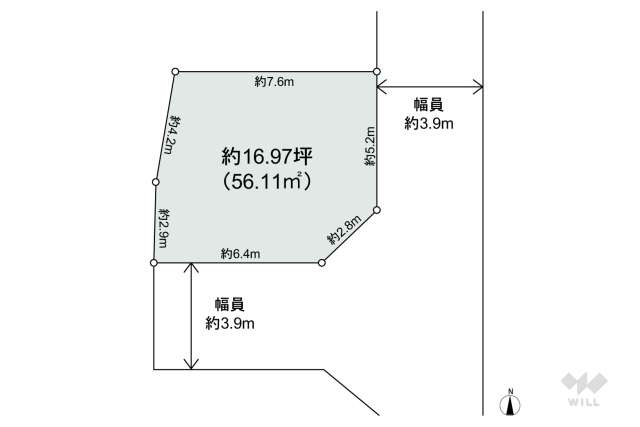 宝塚市口谷西3丁目 土地:間取り図面