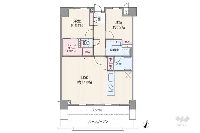 ユーハウス第3松原:間取り図面