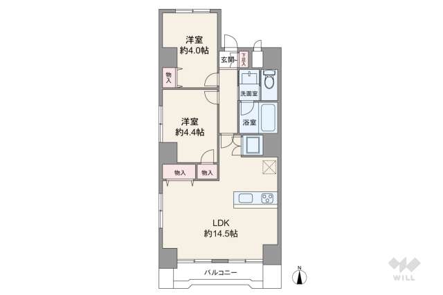 西蒲田さんろーどダイヤモンドマンション:間取り図面