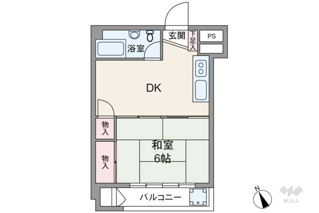 メゾンデューク菖蒲園:間取り図面