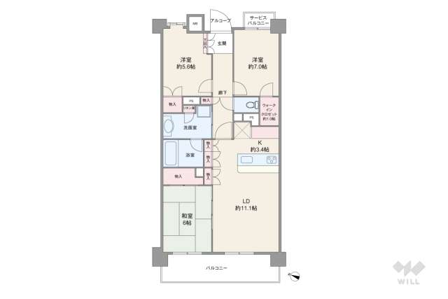 リステージ金町プレジュール:間取り図面