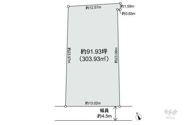 世田谷区宮坂3丁目 土地:間取り図面