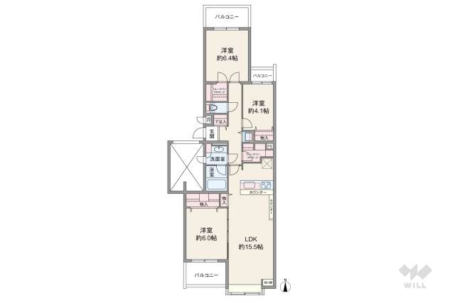藤和上北沢ホームズ:間取り図面