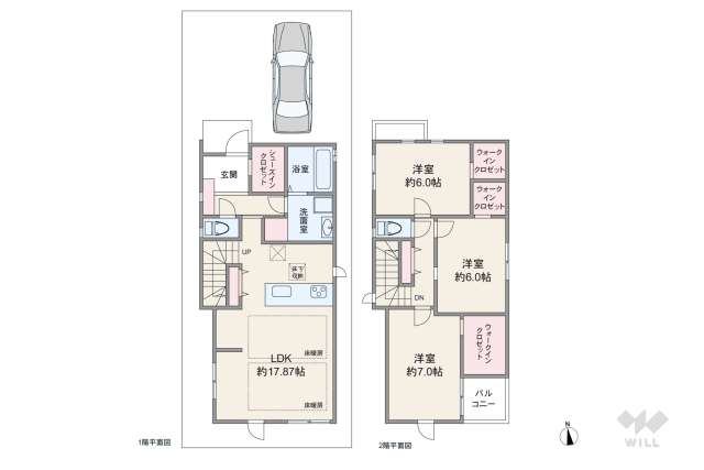 世田谷区喜多見1丁目 一戸建て:間取り図面