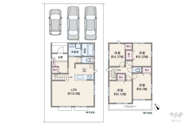 名古屋市緑区滝ノ水4丁目 一戸建て:間取り図面