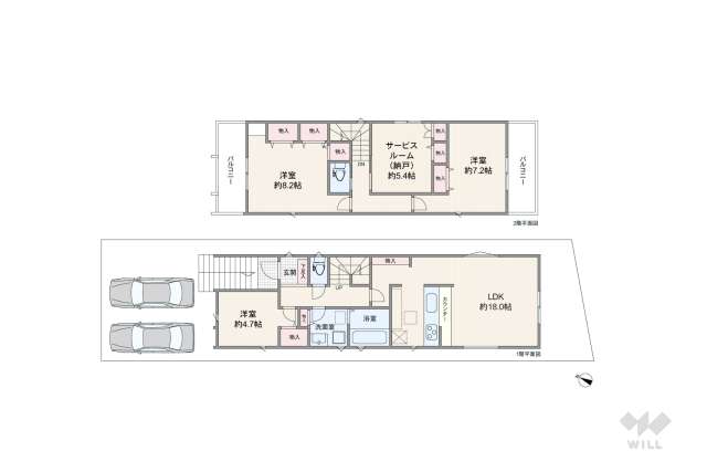 名古屋市緑区旭出1丁目 一戸建て:間取り図面