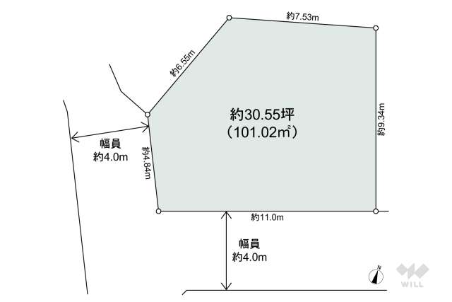 神戸市灘区大石東町5丁目 土地:間取り図面