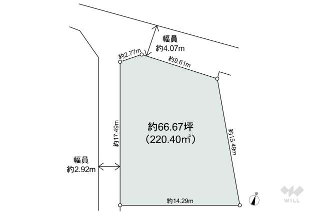春日井市浅山町4丁目 土地:間取り図面