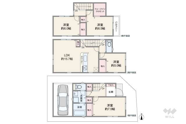 池田市天神2丁目 一戸建て:間取り図面