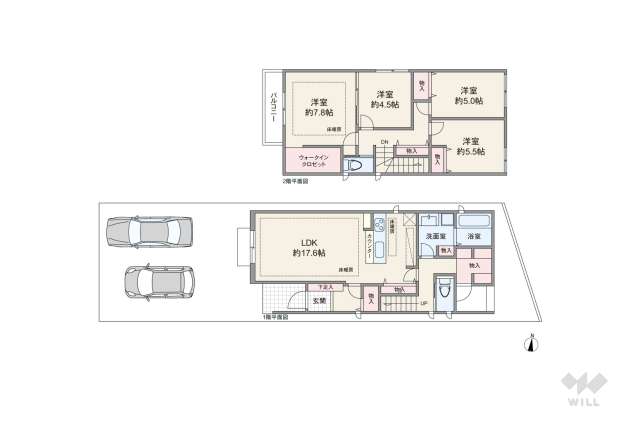 名古屋市守山区下志段味5丁目 一戸建て:間取り図面