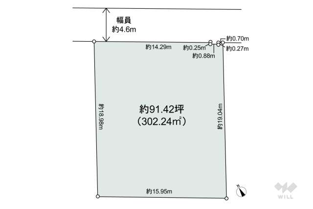 宝塚市ゆずり葉台2丁目 土地:間取り図面