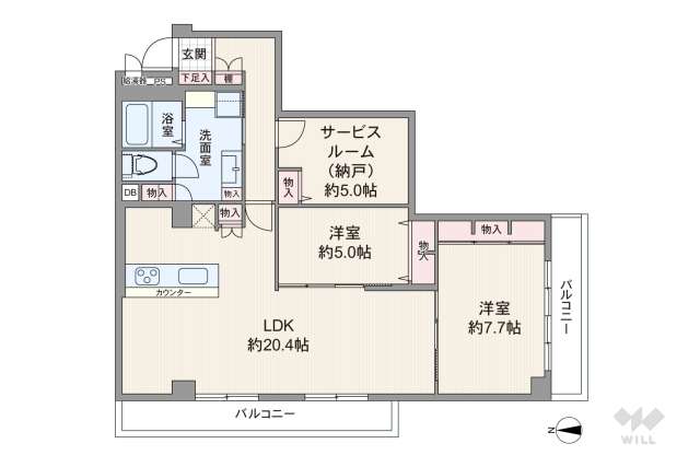 プレジデント宝塚:間取り図面