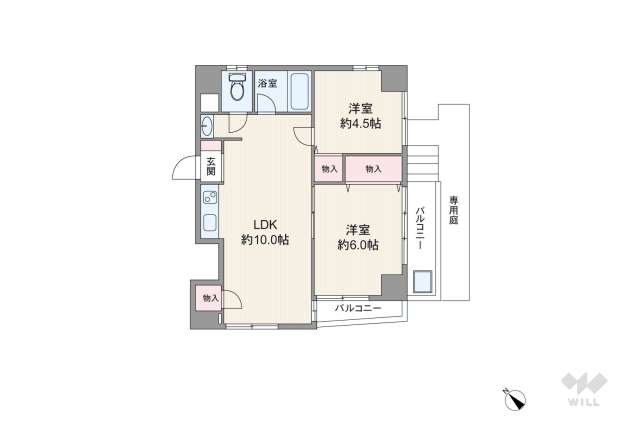 成城オリンピックマンション:間取り図面