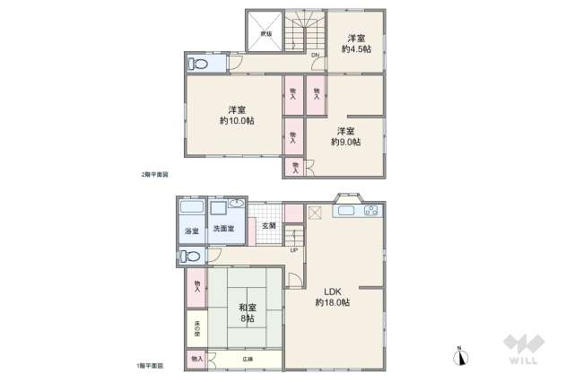 大府市追分町4丁目 一戸建て:間取り図面