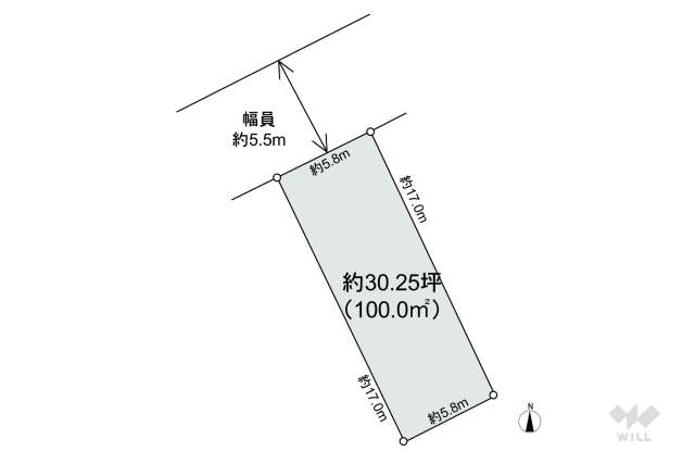 宝塚市安倉中5丁目 土地:間取り図面