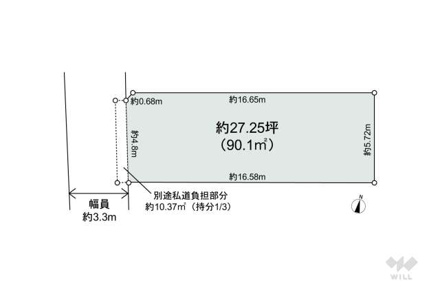 大田区南馬込1丁目 土地:間取り図面