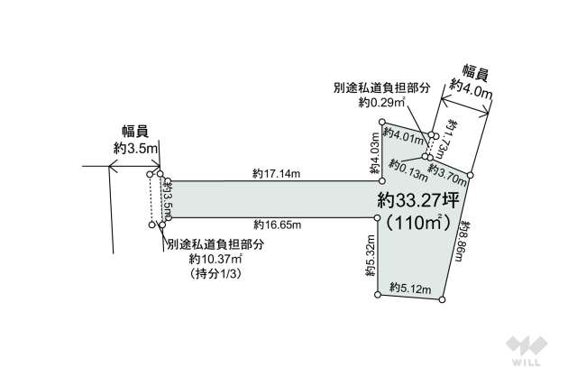 大田区南馬込1丁目 土地:間取り図面