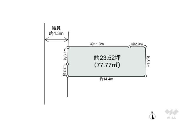 伊丹市堀池2丁目 土地:間取り図面