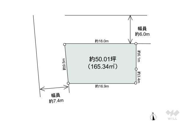 大府市半月町4丁目 土地:間取り図面