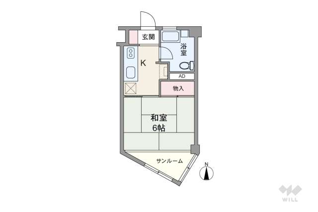 ハイネス大久保:間取り図面