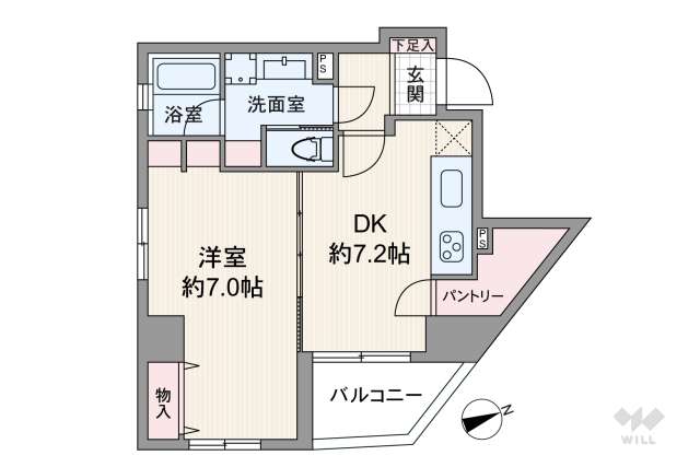 デュオ・スカーラ品川中延2:間取り図面