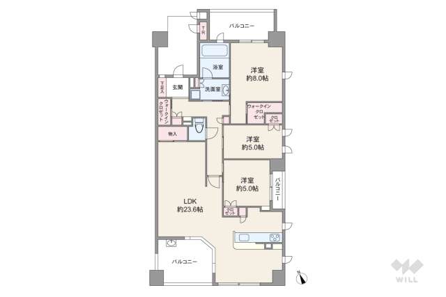 パークナード潮芦屋:間取り図面