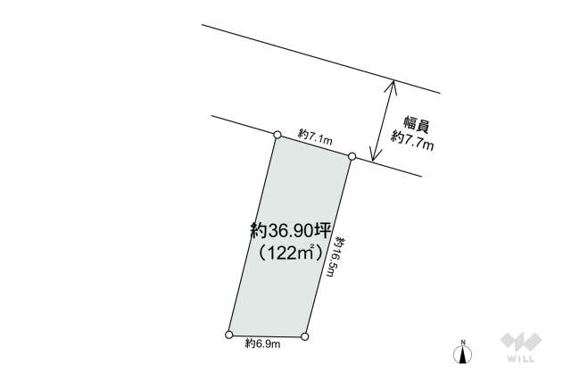 茨木市平田台 土地:間取り図面