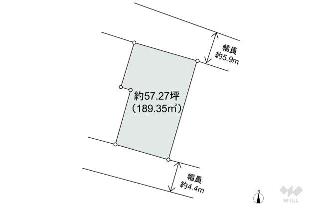 世田谷区鎌田2丁目 土地:間取り図面