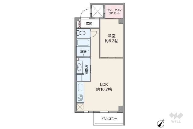 シエル千歳烏山:間取り図面