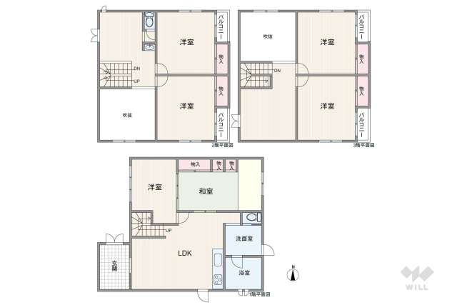 名古屋市南区呼続5丁目 一戸建て:間取り図面