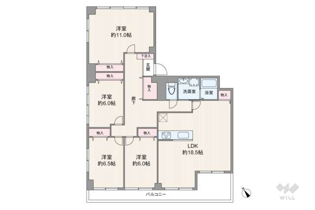 クラウンコーポラス:間取り図面