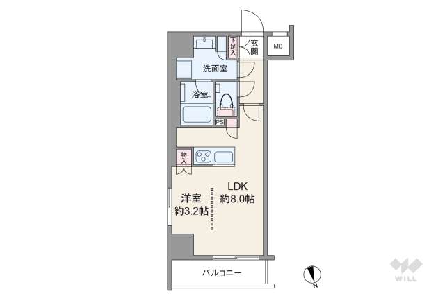パレステージ中野:間取り図面